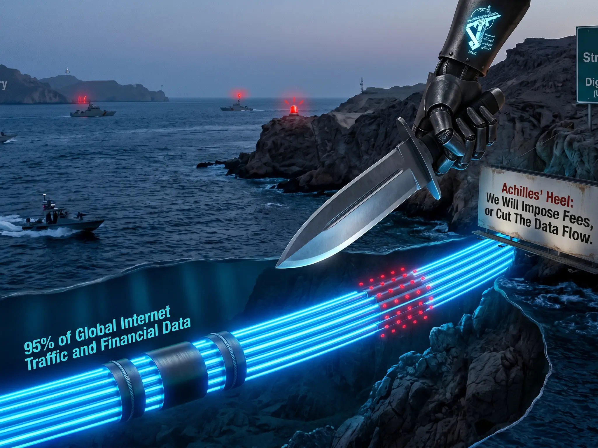 Global internet at risk? Iran targets subsea fiber-optic cables running under Strait of Hormuz Global internet at risk? Iran targets subsea fiber-optic cables running under Strait of Hormuz