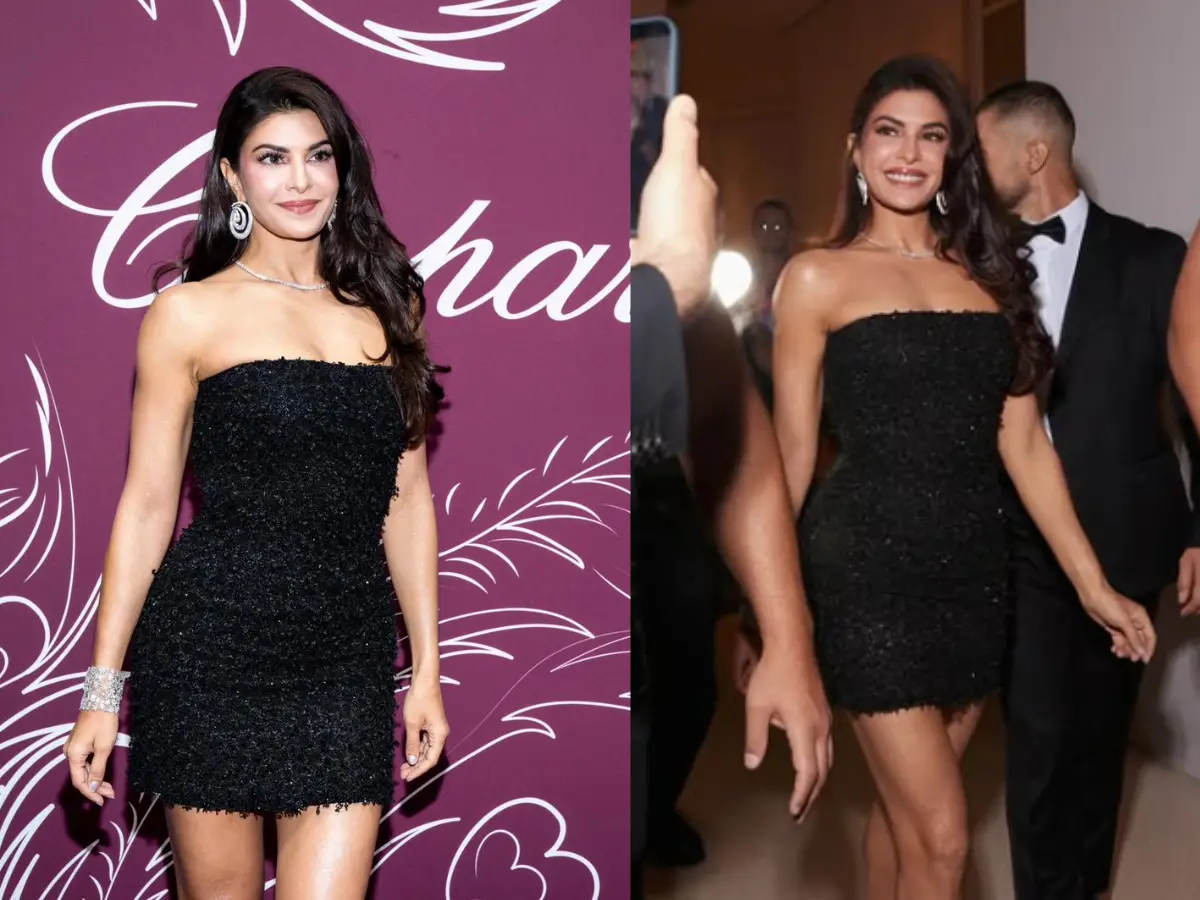 Jacqueline Fernandez' first look at Cannes, stuns in gorgeous black dress; see pics Jacqueline Fernandez' first look at Cannes, stuns in gorgeous black dress; see pics