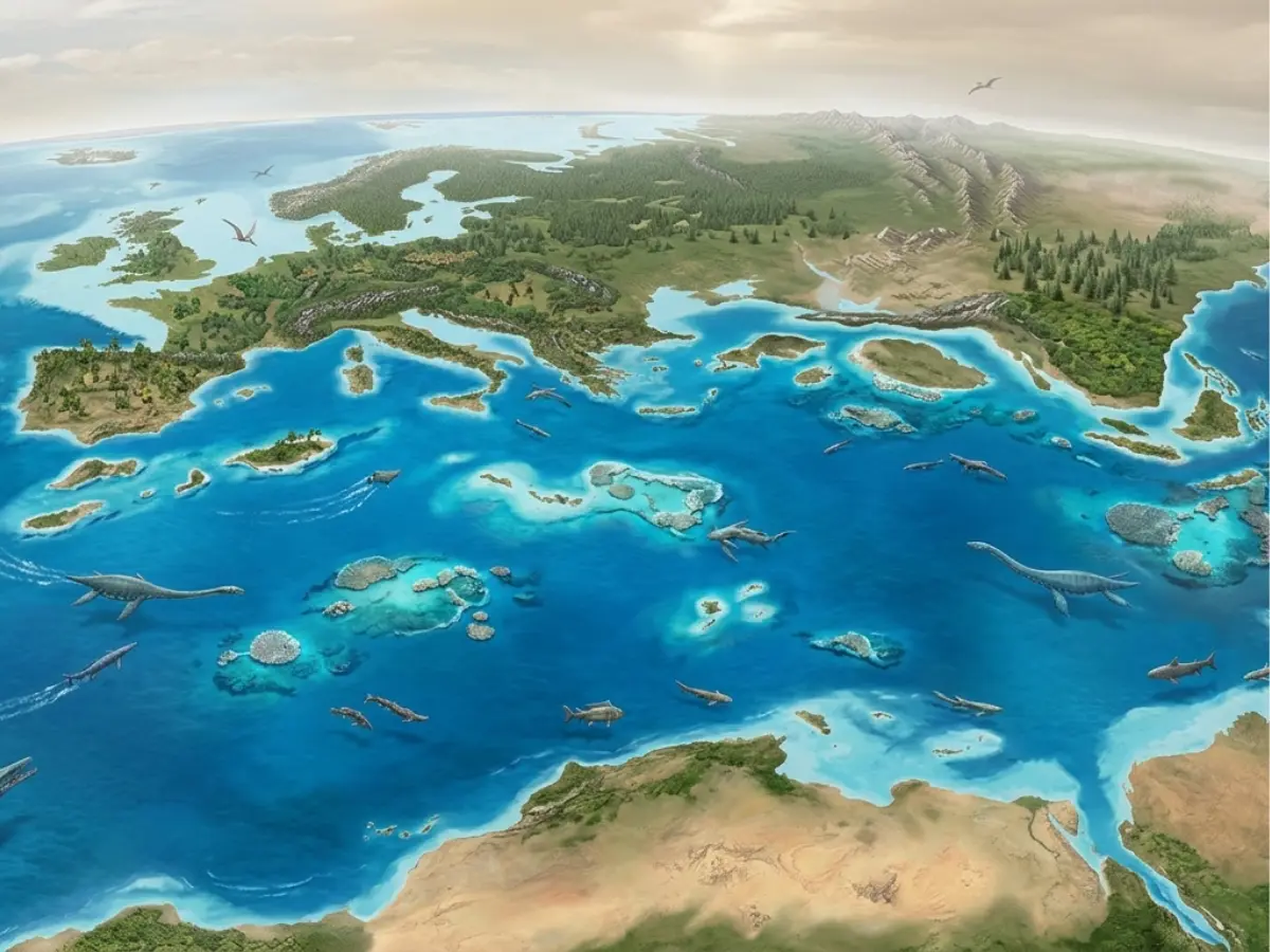 Dinosaurs roamed around mountains in Central Asia shaped by a dead ocean Dinosaurs roamed around mountains in Central Asia shaped by a dead ocean