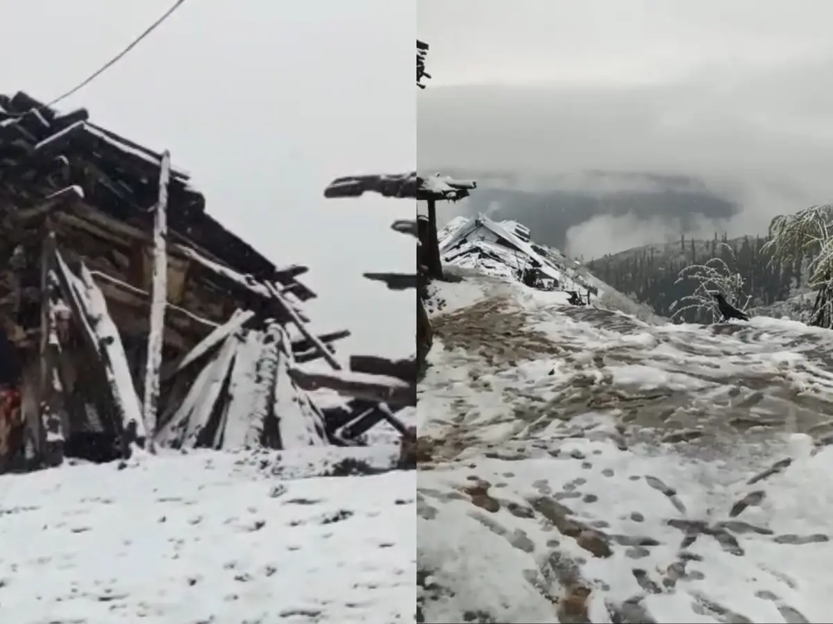 Late-May snowfall blankets Tulail, Drass and Zojila as rain batters Kashmir Valley