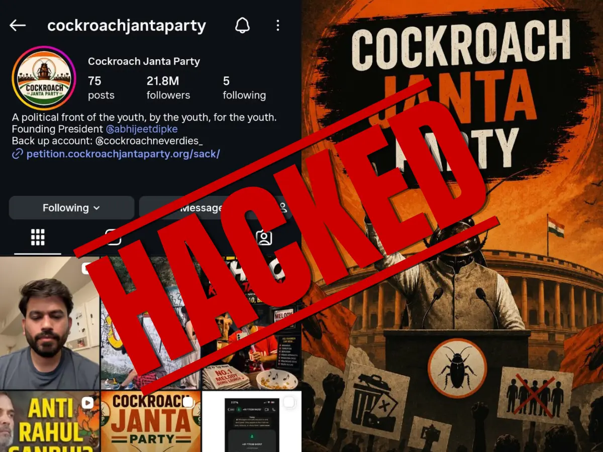 'No access to any platforms': What’s happening to Cockroach Janta Party? Founder Abhijeet Dipke claims Instagram accounts hacked amid 'crackdown' 'No access to any platforms': What’s happening to Cockroach Janta Party? Founder Abhijeet Dipke claims Instagram accounts hacked amid 'crackdown'