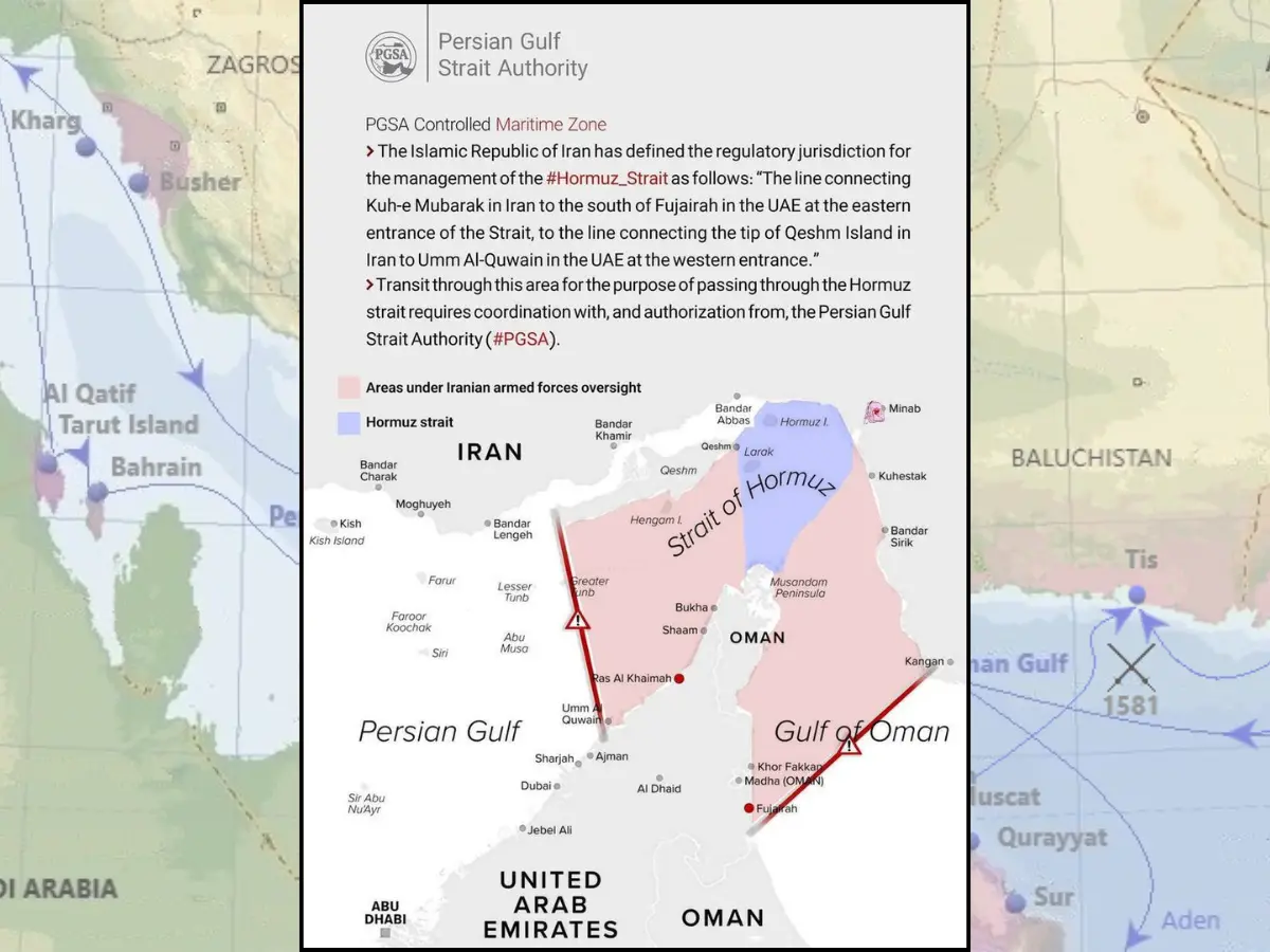 Strait of Hormuz 'control map' by Iran creates a major sovereignty dispute Strait of Hormuz 'control map' by Iran creates a major sovereignty dispute