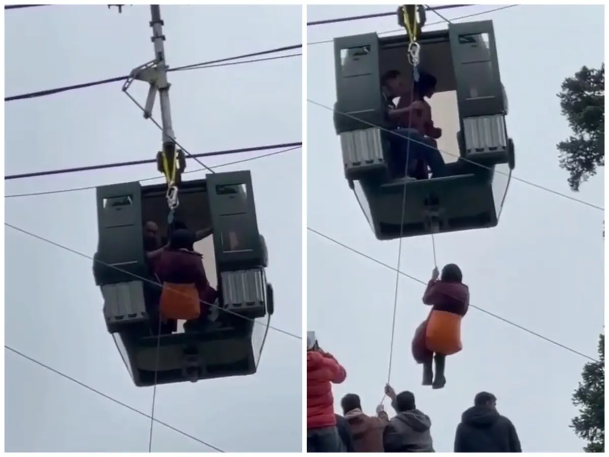 Gulmarg Gondola service suspended briefly after technical glitch, tourists rescued safely