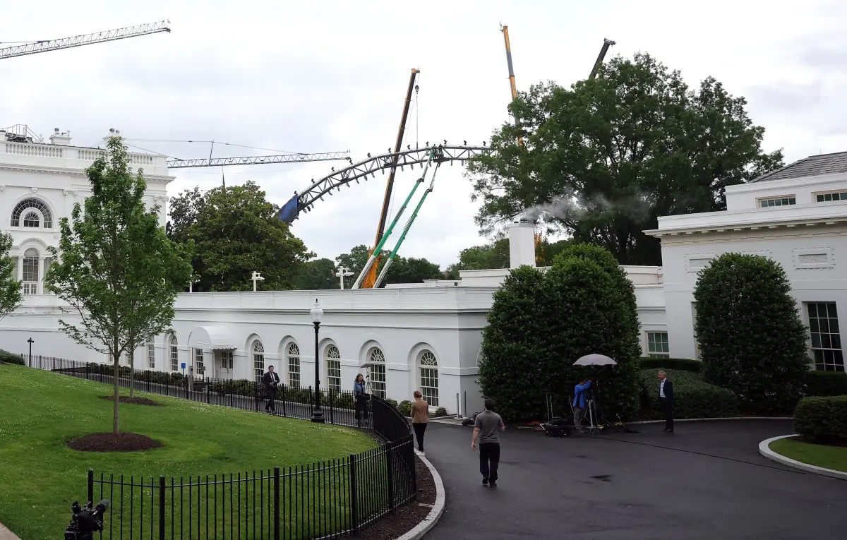 White House UFC ring construction begins for Donald Trump’s 80th birthday event