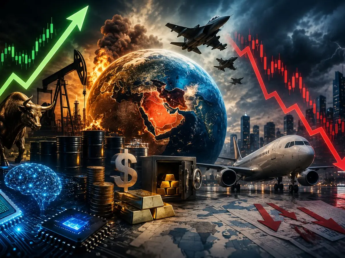 Oil spikes, airlines stumble, AI stocks soar: The sectors gaining and losing most from the Iran war
