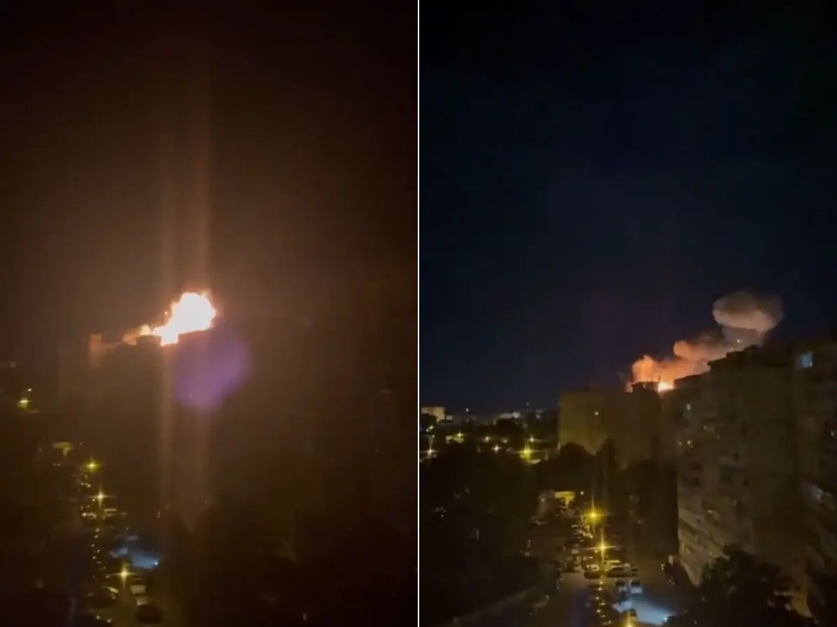 Video shows moment Russian drone hits apartment building in Romania | WATCH Video shows moment Russian drone hits apartment building in Romania | WATCH