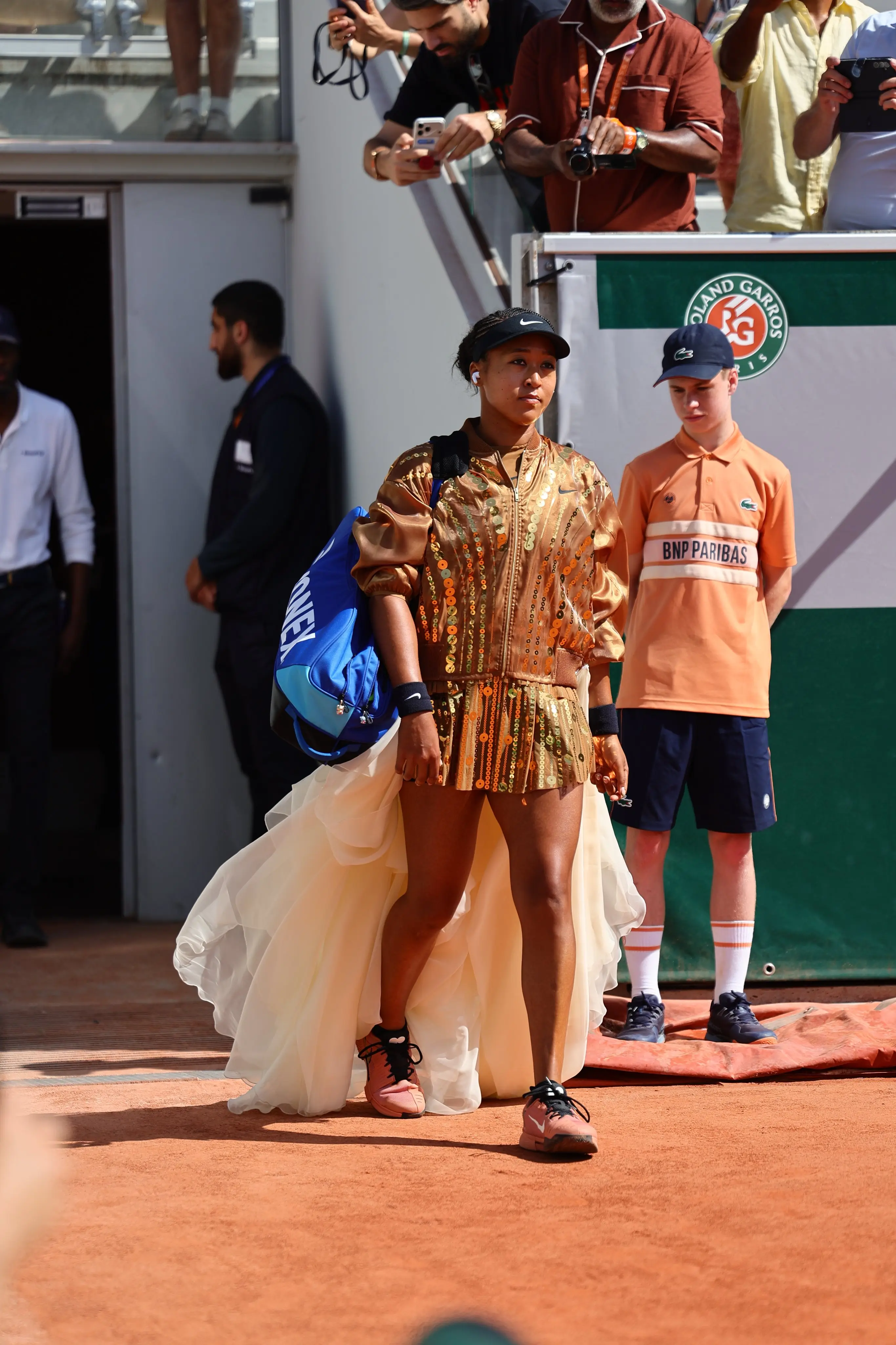 French Open 2026 | Osaka dazzles in 'golden bomber jacket' for Round 2 after shining like 'Eiffel Tower at night'