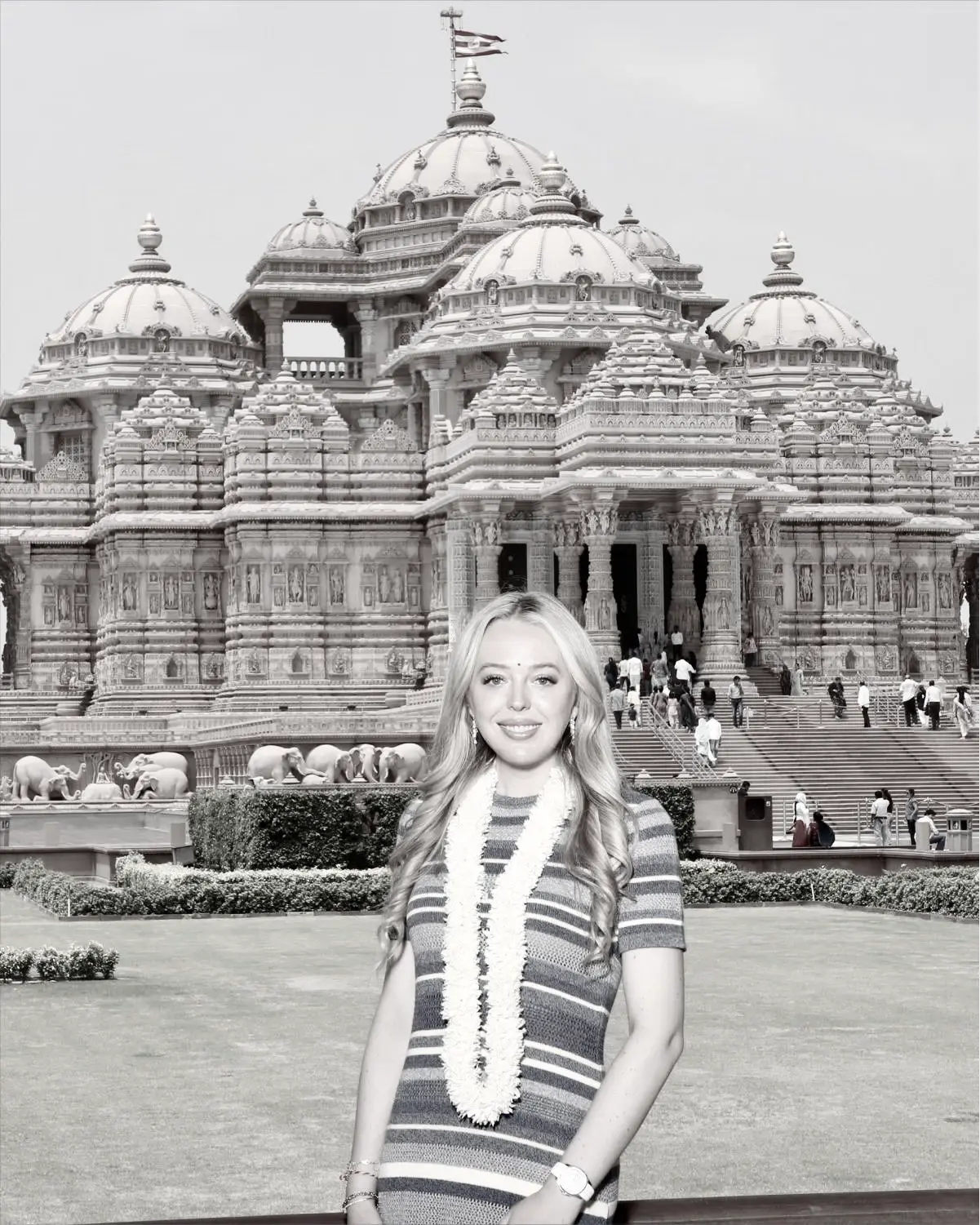 Donald Trump's daughter visits Akshardham temple: Inside US first daughter Tiffany Trump's India tour | In Pics