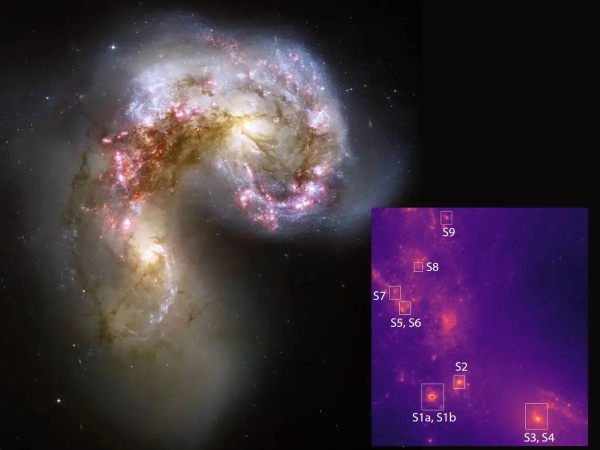 What is hiding inside Antennae galaxies? Scientists uncover evidence of a possible supermassive black hole