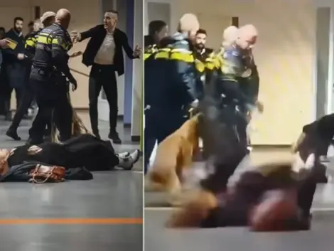VIDEO: Dutch Police toss pregnant woman to ground during husband's arrest, incident sparks outrage online VIDEO: Dutch Police toss pregnant woman to ground during husband's arrest, incident sparks outrage online