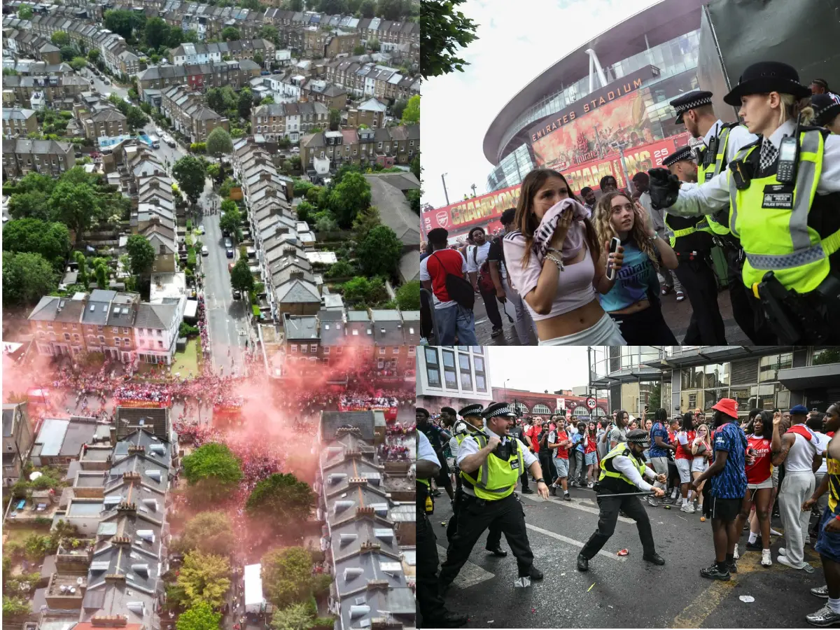 Arsenal victory parade: 16 arrested, 75 rescued as fans flood North London during celebrations Arsenal victory parade: 16 arrested, 75 rescued as fans flood North London during celebrations
