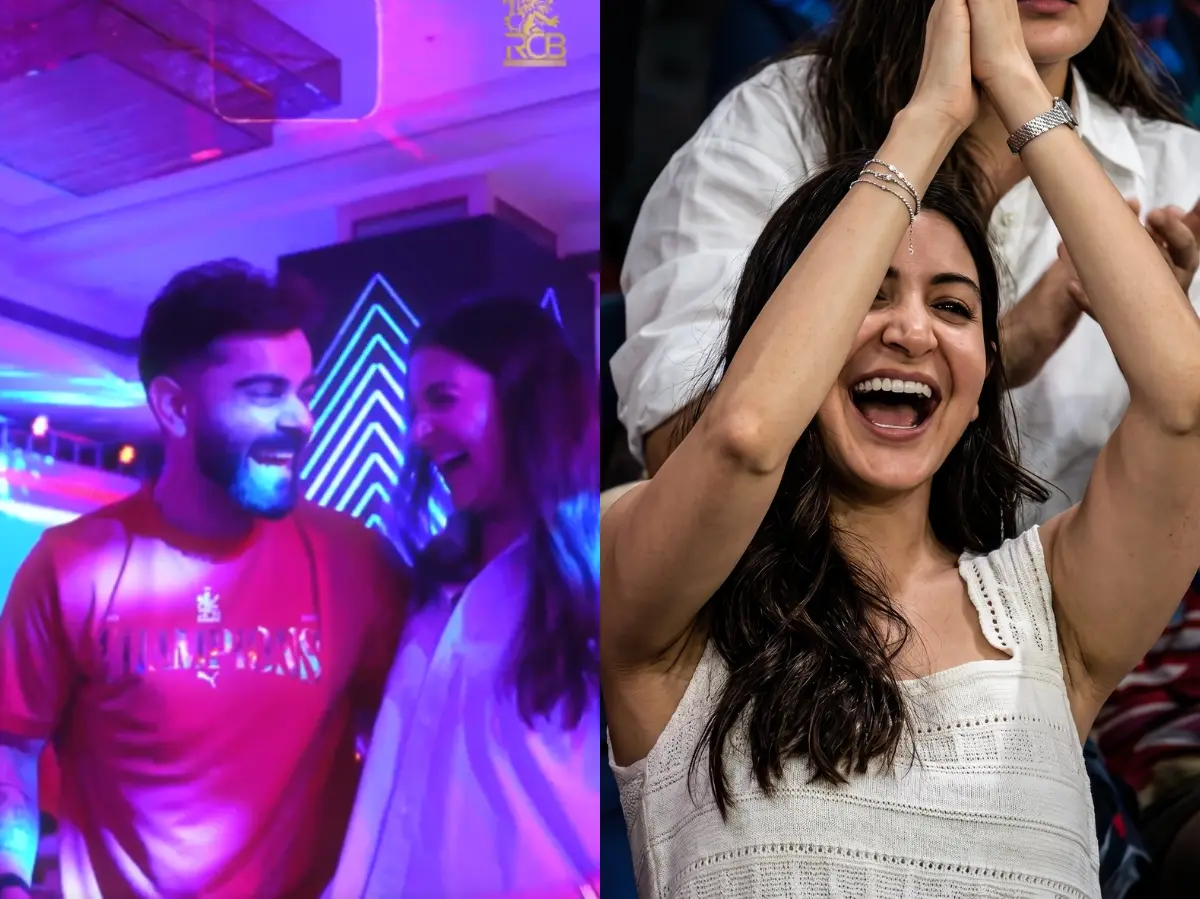 Flying kisses, victory dances and more: Anushka Sharma's IPL final moments go viral | Watch Flying kisses, victory dances and more: Anushka Sharma's IPL final moments go viral | Watch