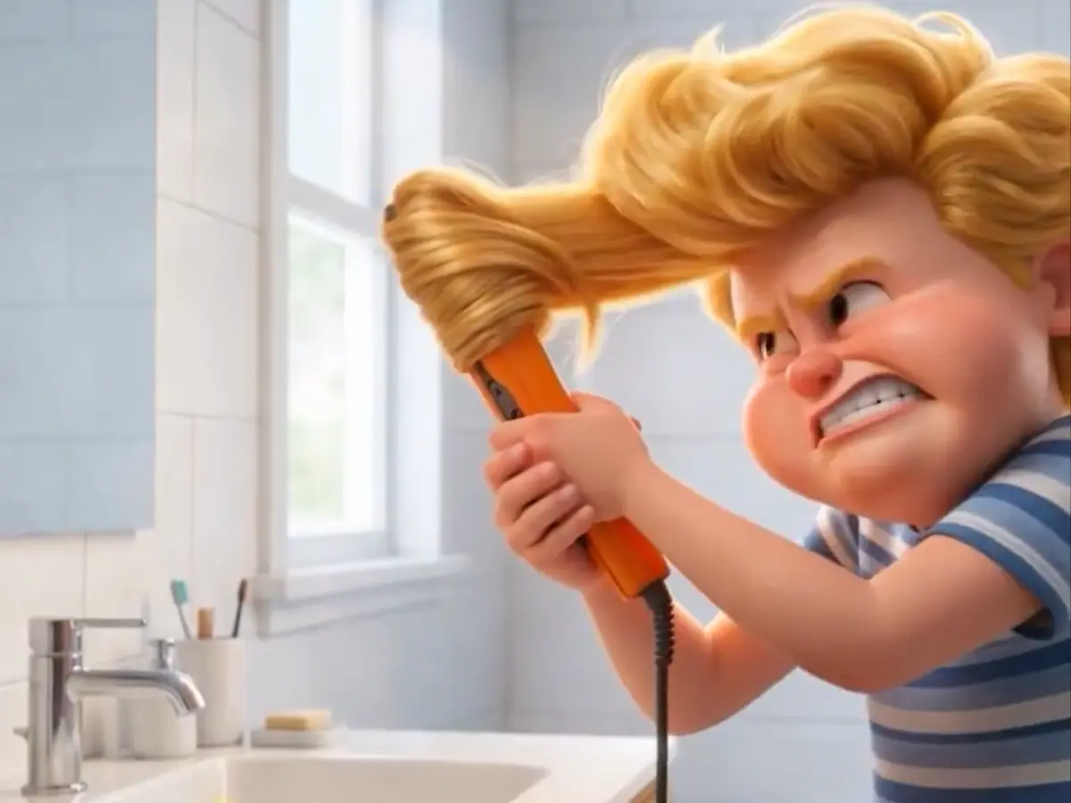 The hair scene