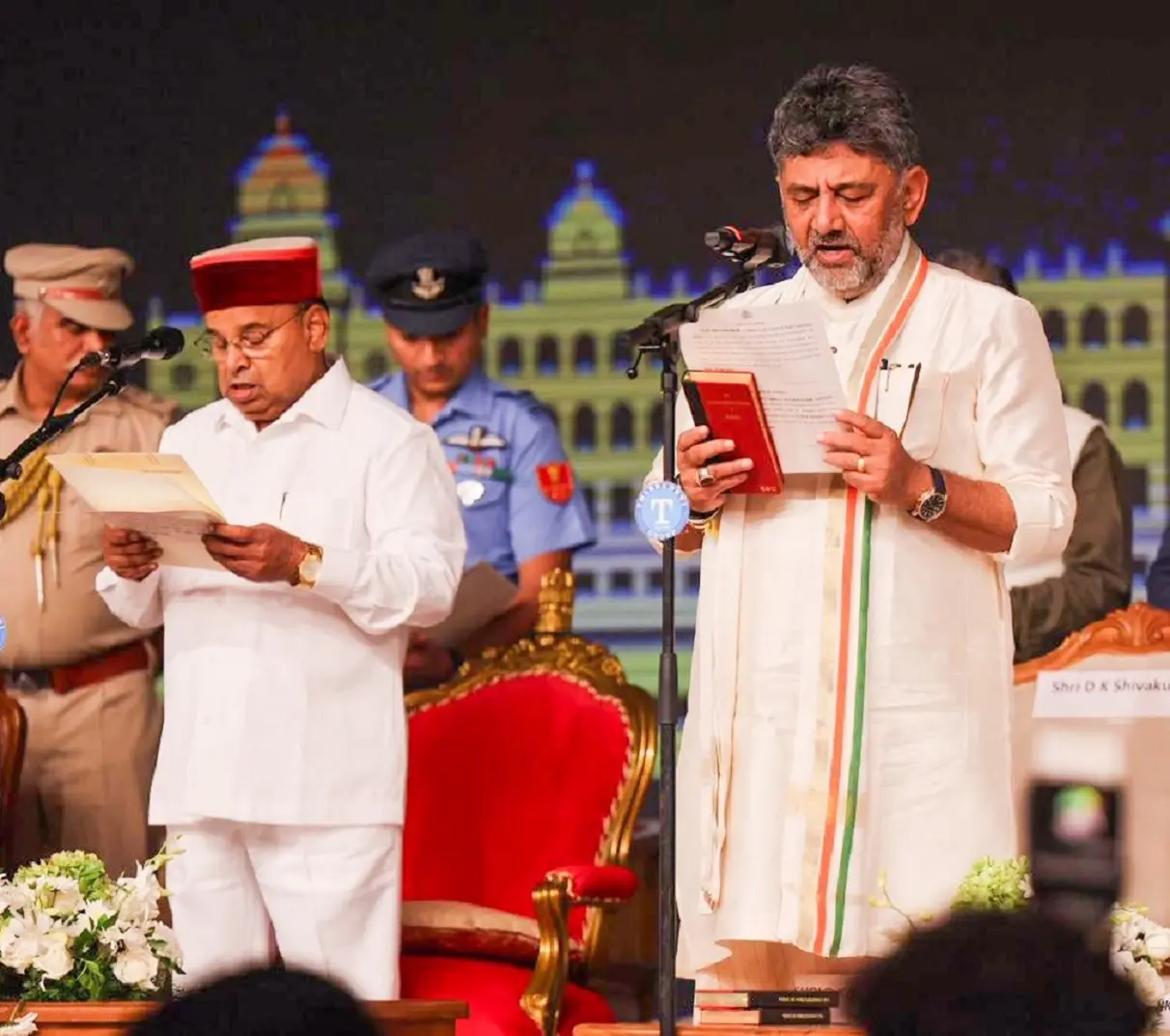 DK Shivakumar takes oath as Karnataka Chief Minister, G Parameshwara as his deputy