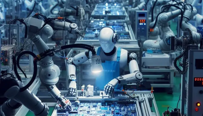 How do factory robots know when something has gone wrong?