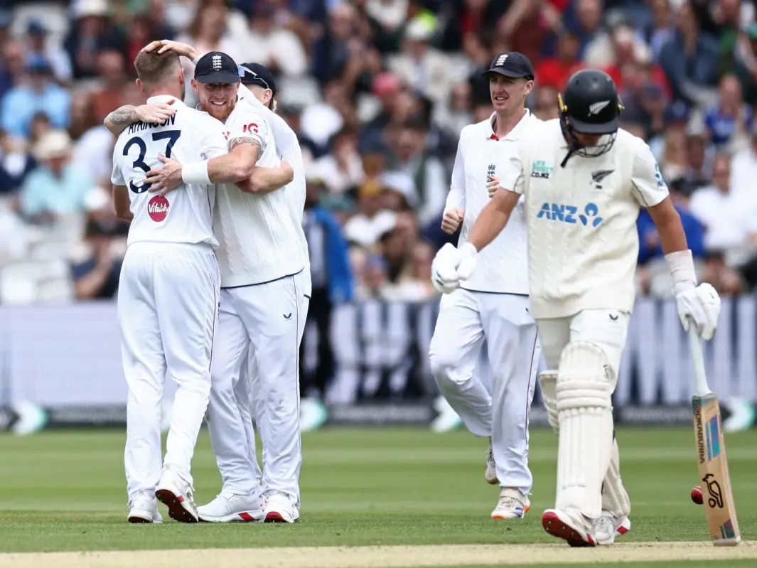 Atkinson's 5/30 help England crush New Zealand in first Test by 115 runs at Lord's; take 1-0 lead in series Atkinson's 5/30 help England crush New Zealand in first Test by 115 runs at Lord's; take 1-0 lead in series
