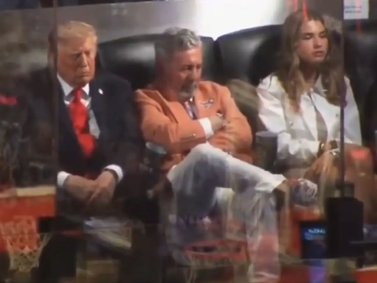 WATCH | Trump caught dozing off at NBA Finals; video goes viral WATCH | Trump caught dozing off at NBA Finals; video goes viral