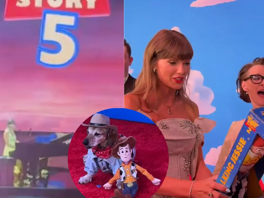 Toy Story 5 LA premiere: Taylor Swift performs, Lucas the Dog steals hearts