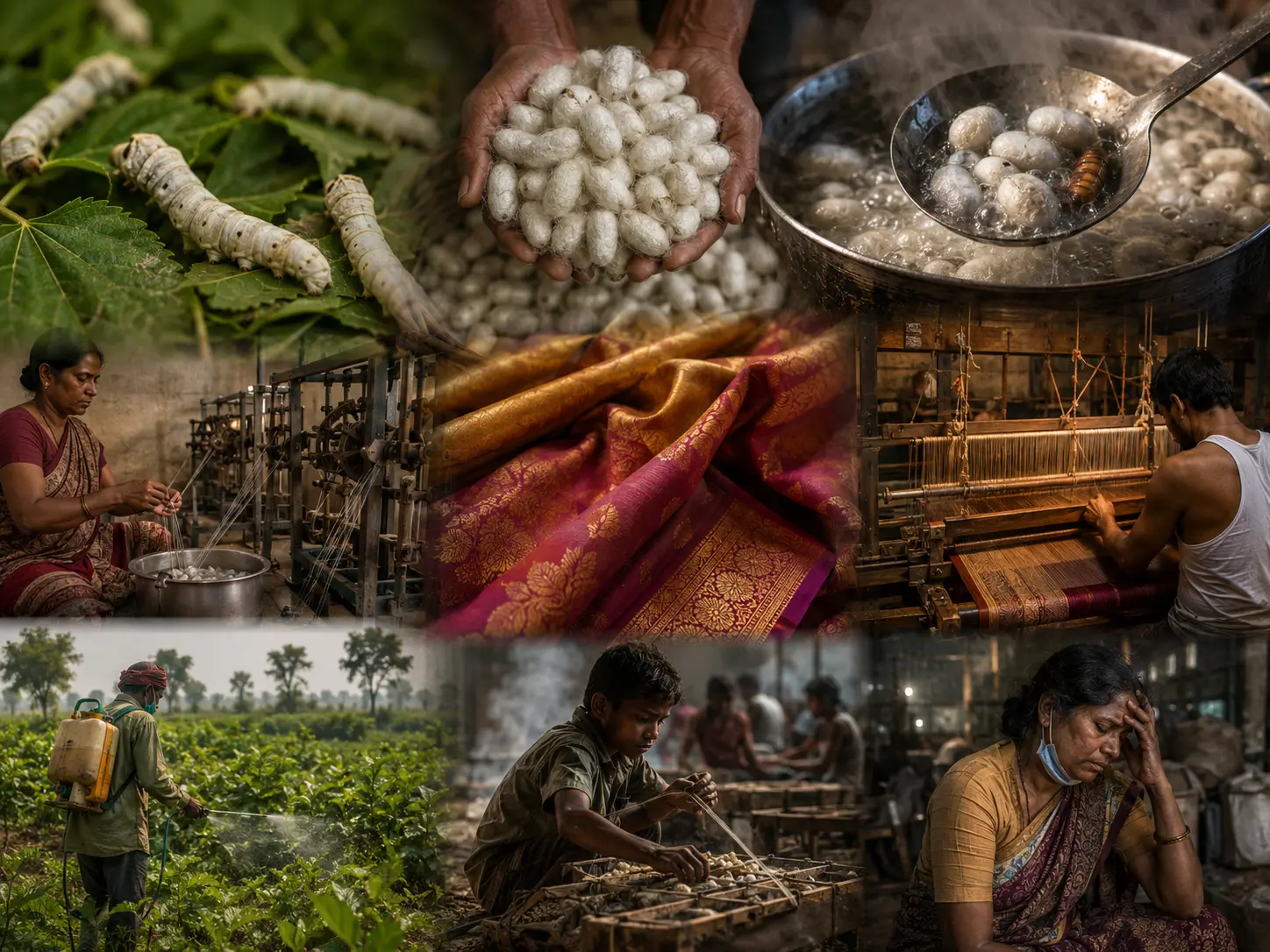 'Threads of cruelty': Caught between heritage, livelihoods and animal welfare - India's silk dilemma 'Threads of cruelty': Caught between heritage, livelihoods and animal welfare - India's silk dilemma