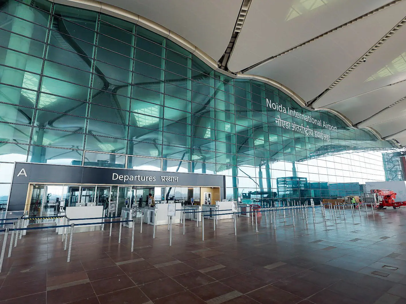 First flight lands at Noida International Airport in historic milestone | WATCH First flight lands at Noida International Airport in historic milestone | WATCH
