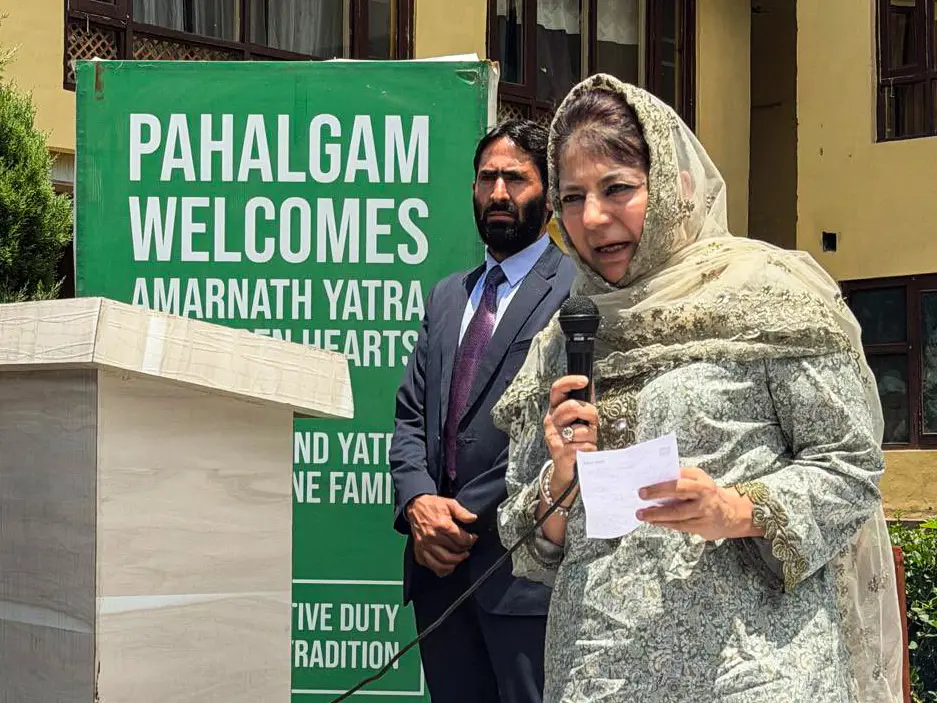 ‘Let pilgrims take home stories of love and warmth’: Mehbooba Mufti ‘Let pilgrims take home stories of love and warmth’: Mehbooba Mufti