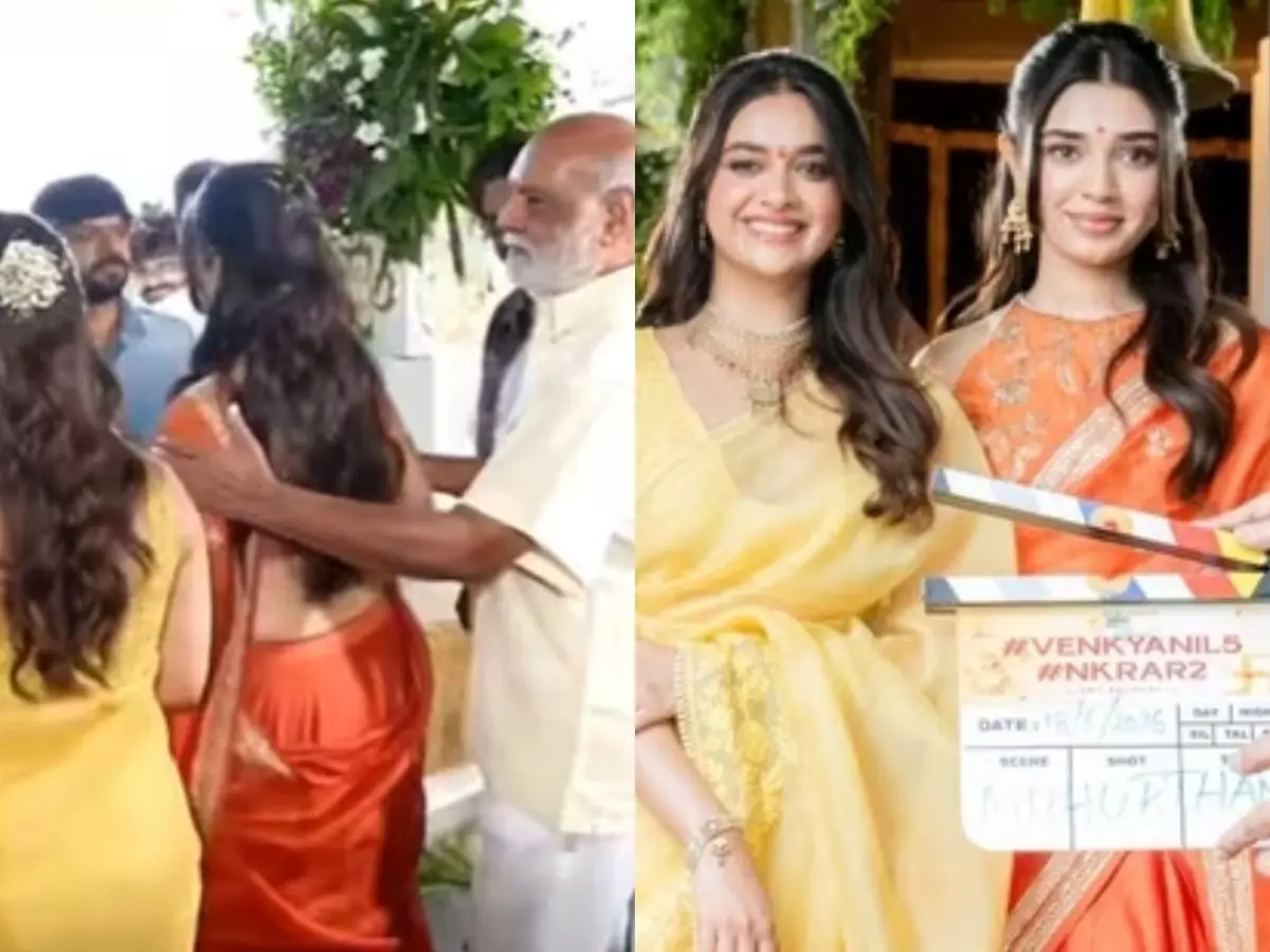 Veteran filmmaker K Raghavendra Rao under fire for inappropriate behaviour with Keerthy Suresh and Krithi Shetty
