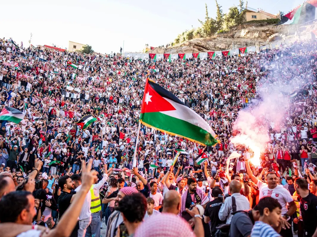 One dead, eight injured in stampede during Jordan FIFA World Cup fan gathering in Amman One dead, eight injured in stampede during Jordan FIFA World Cup fan gathering in Amman