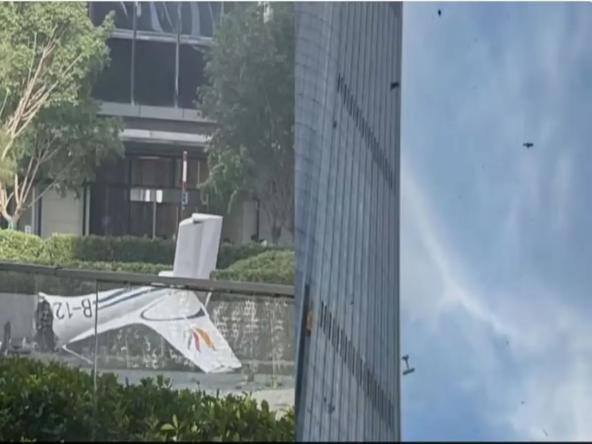VIDEO: Small aircraft crashes into Beijing's tallest building, smoke, falling debris recorded VIDEO: Small aircraft crashes into Beijing's tallest building, smoke, falling debris recorded
