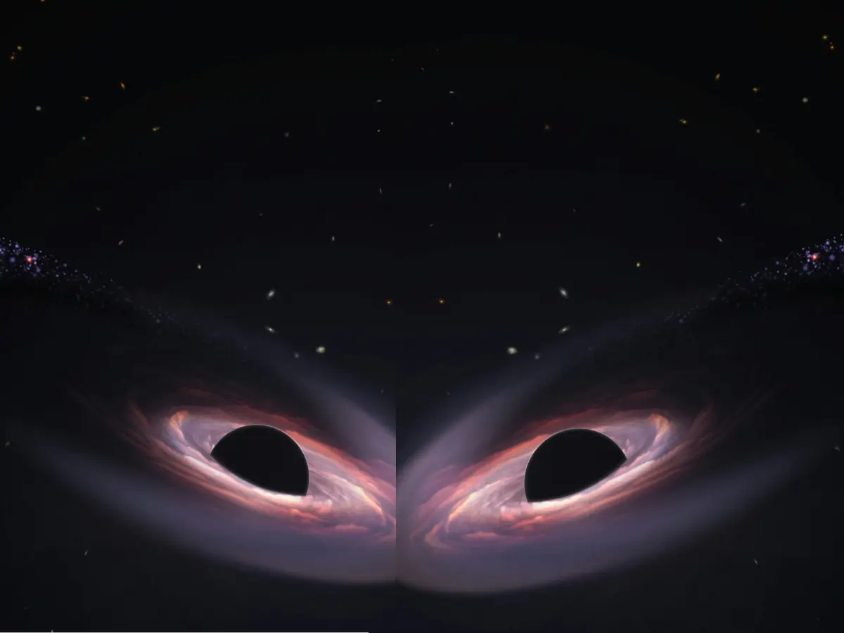 Two supermassive black holes will collide by the year 2125, and Earth will feel it Two supermassive black holes will collide by the year 2125, and Earth will feel it