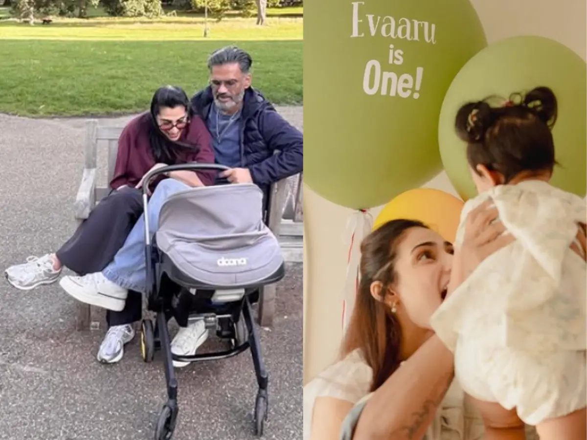 Suniel Shetty reveals that how his 15-month-old granddaughter 'feeds laddoo' to PM Modi’s photo Suniel Shetty reveals that how his 15-month-old granddaughter 'feeds laddoo' to PM Modi’s photo