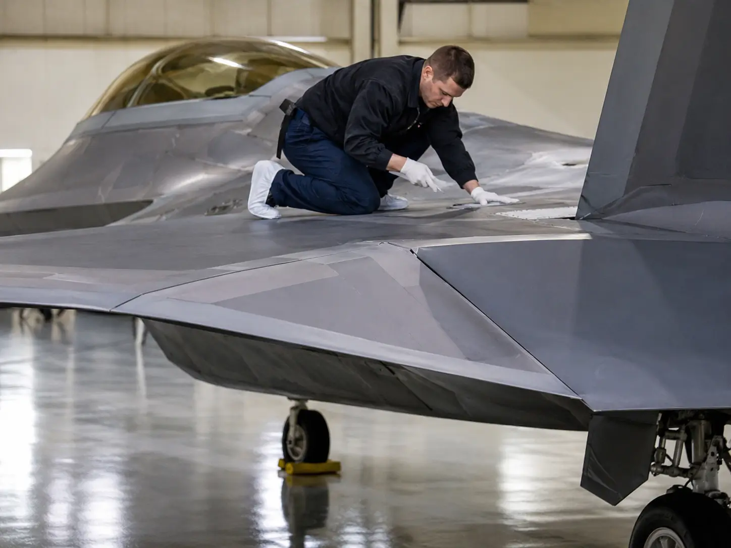 Applying Metallic Iron Putty