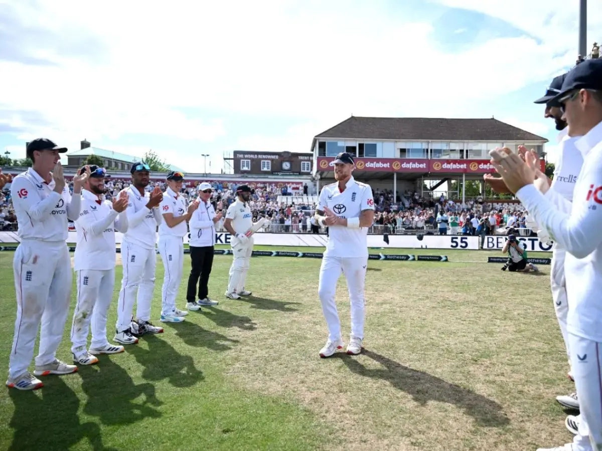 WATCH: Emotional scenes at Trent Bridge as England players give retiring Ben Stokes guard of honour WATCH: Emotional scenes at Trent Bridge as England players give retiring Ben Stokes guard of honour