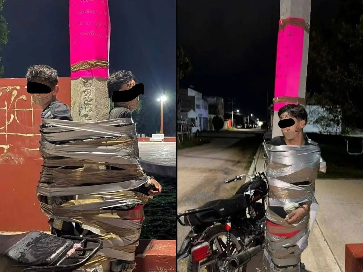 Mexican Batman is tying thieves to poles and drawing moustaches on them. Police say they are victims Mexican Batman is tying thieves to poles and drawing moustaches on them. Police say they are victims