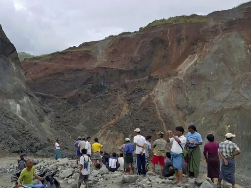 At least 5 dead, 15 missing after landslide at Myanmar jade mine At least 5 dead, 15 missing after landslide at Myanmar jade mine