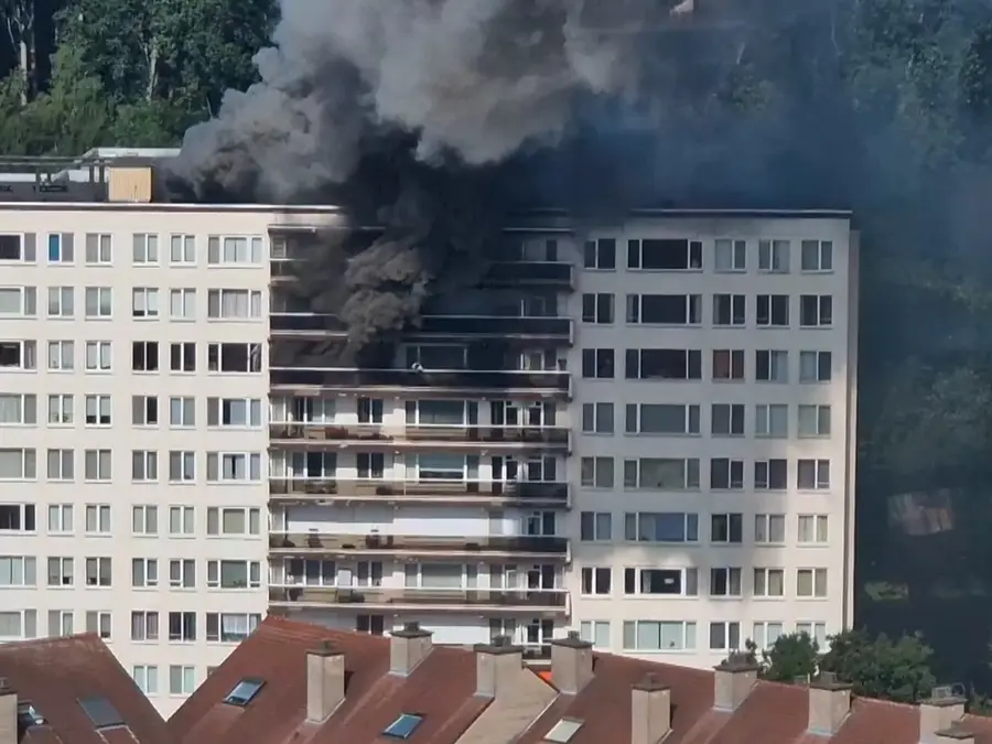 Six killed in Antwerp apartment fire as blaze engulfs 10-storey residential block