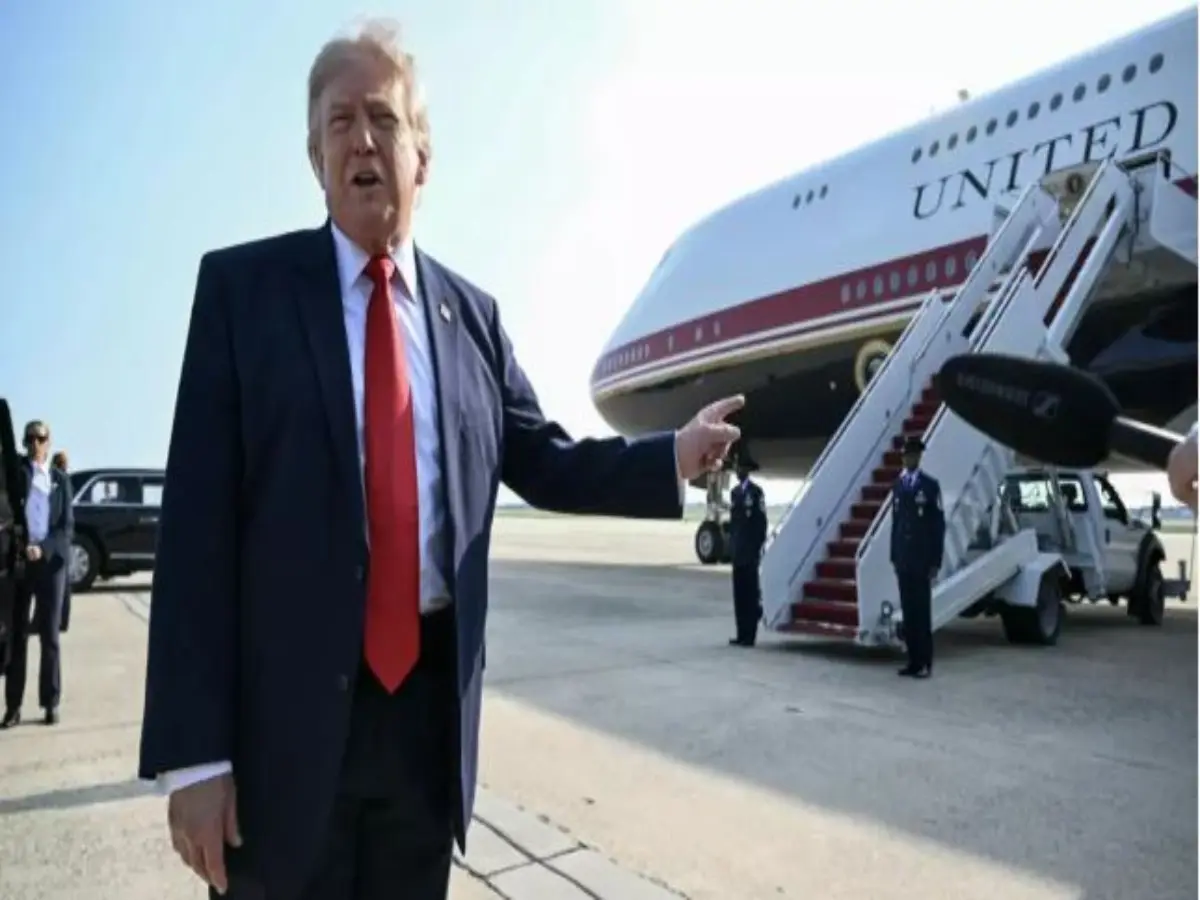 Trump embarks on $400 million Qatari-gifted Air Force One for inaugural flight Trump embarks on $400 million Qatari-gifted Air Force One for inaugural flight