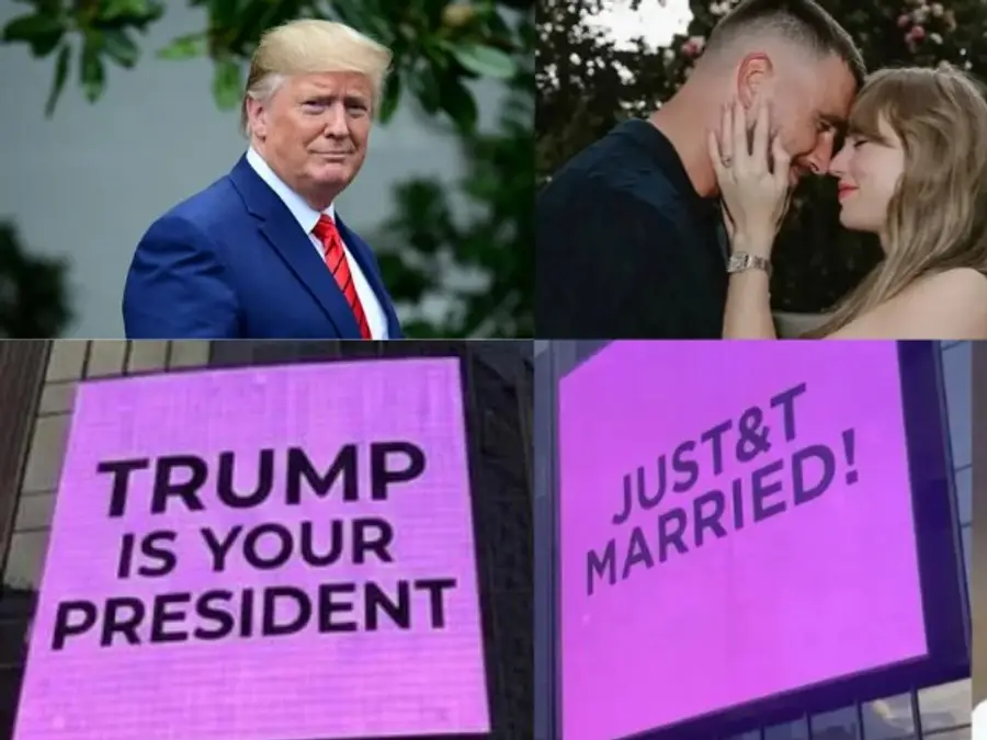 'Trump is your President': White House trolls Taylor Swift and Travis Kelce, copies their wedding announcement
