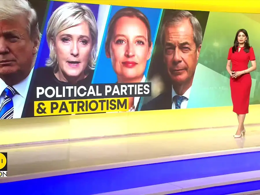Global right parties are being associated with symbols of patriotism and nationalism