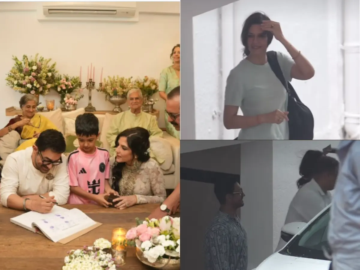 Aamir Khan, Gauri Spratt make first appearance together after intimate wedding | Watch Aamir Khan, Gauri Spratt make first appearance together after intimate wedding | Watch