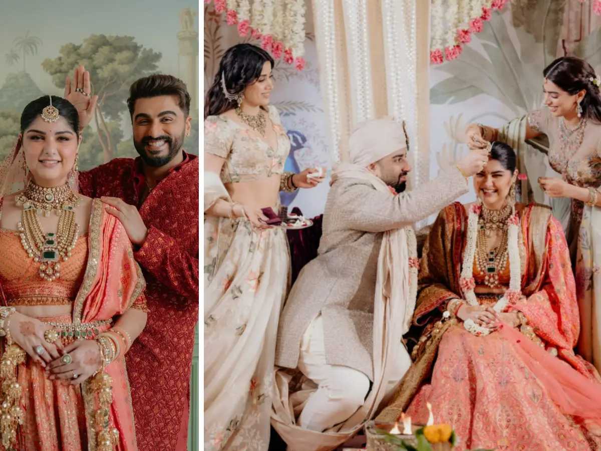 Inside Anshula Kapoor-Rohan Thakkar's wedding: Janhvi and Khushi lead rituals, Arjun Kapoor walks her down the aisle Inside Anshula Kapoor-Rohan Thakkar's wedding: Janhvi and Khushi lead rituals, Arjun Kapoor walks her down the aisle