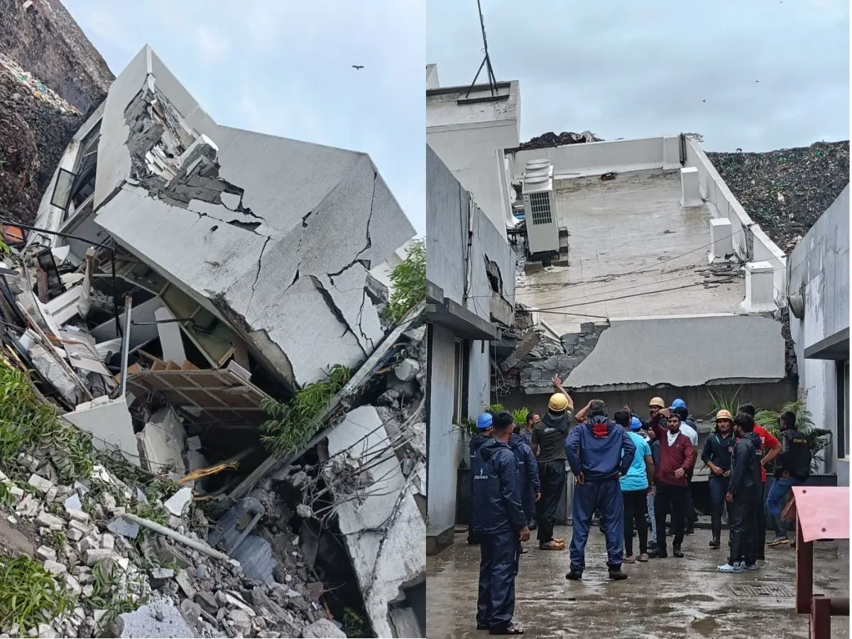 Pune building collapse:  At least 15 trapped after waste mound crashes into PCMC plant