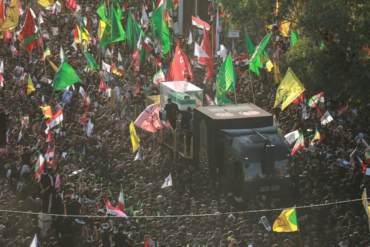 In Pics: Millions gather across Iraq's Najaf and Karbala for Ayatollah Khamenei procession