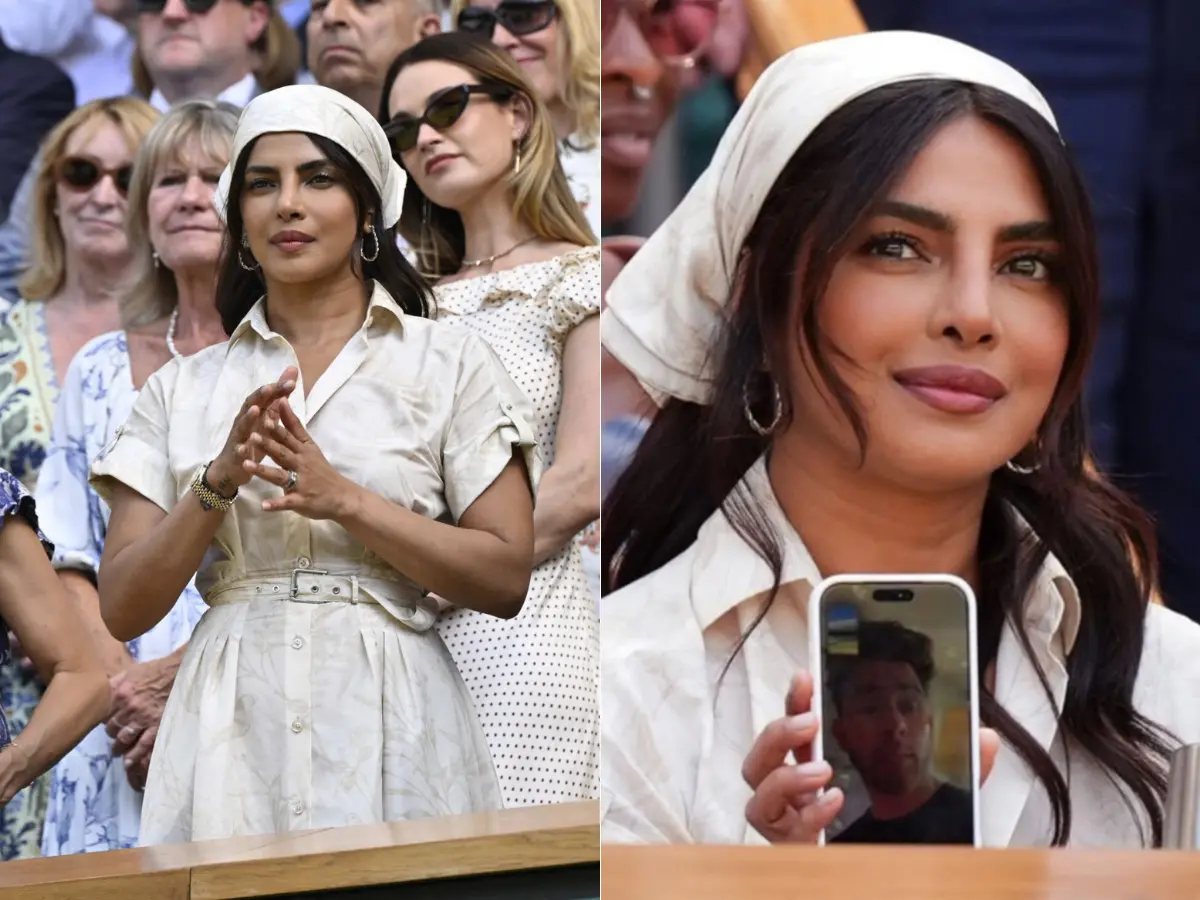 Priyanka Chopra dazzles at Wimbledon; her FaceTime moment with Nick Jonas goes viral Priyanka Chopra dazzles at Wimbledon; her FaceTime moment with Nick Jonas goes viral