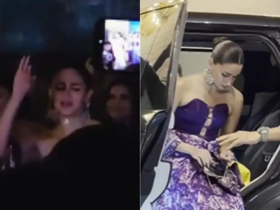 Alia Bhatt grooves at bestie Akansha Ranjan's pre-wedding ceremony, stuns in a purple saree | Watch