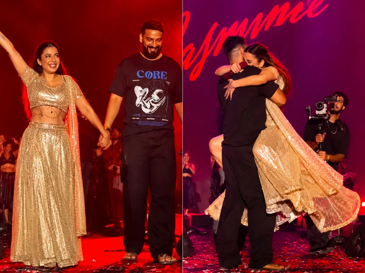 Dhurandhar singer Jasmine Sandlas introduces fiancé during Delhi concert | Watch Dhurandhar singer Jasmine Sandlas introduces fiancé during Delhi concert | Watch