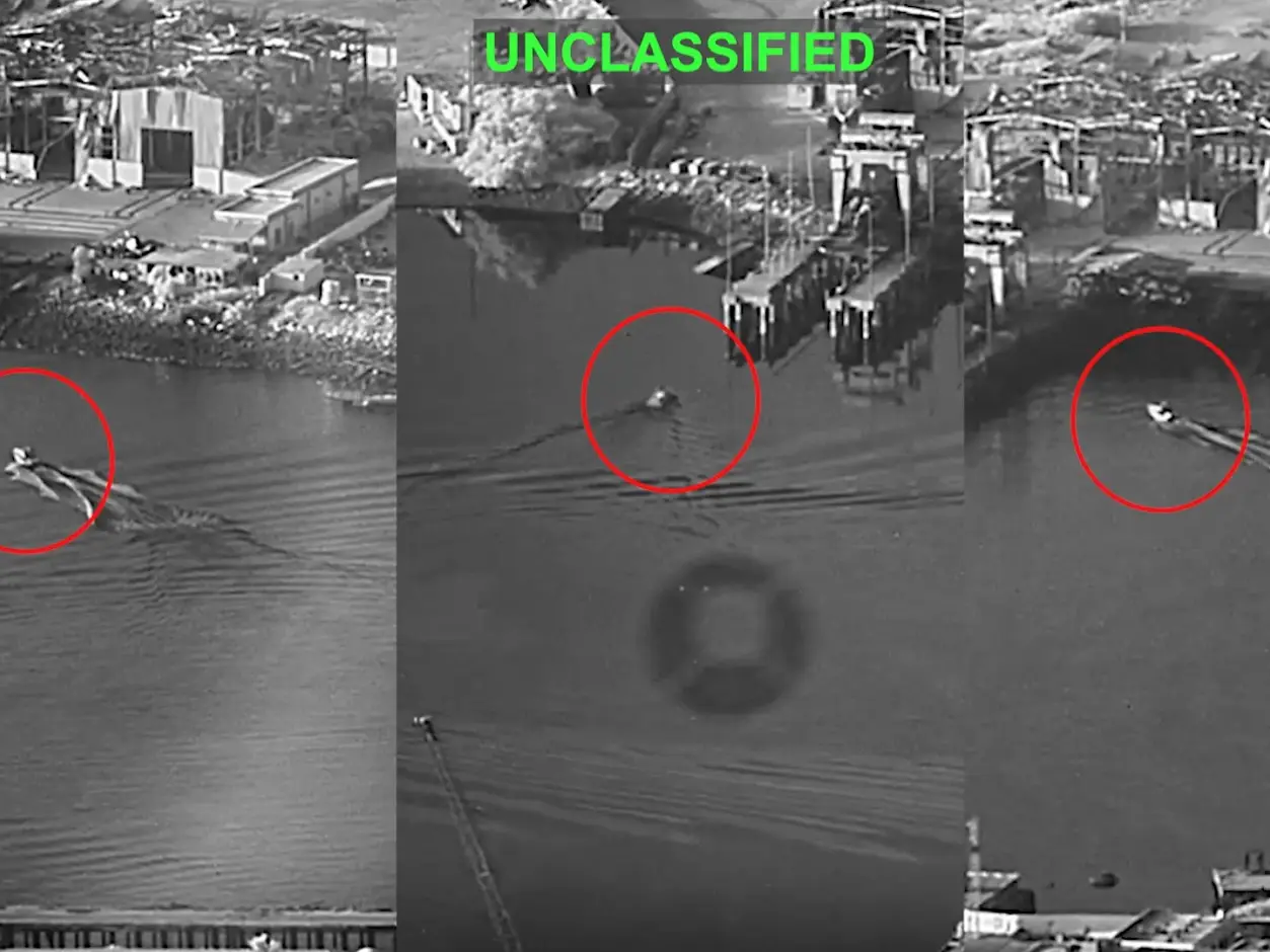 US forces use sea drones to strike Iranian sub and ship maintenance facility in Hormuz | Watch US forces use sea drones to strike Iranian sub and ship maintenance facility in Hormuz | Watch