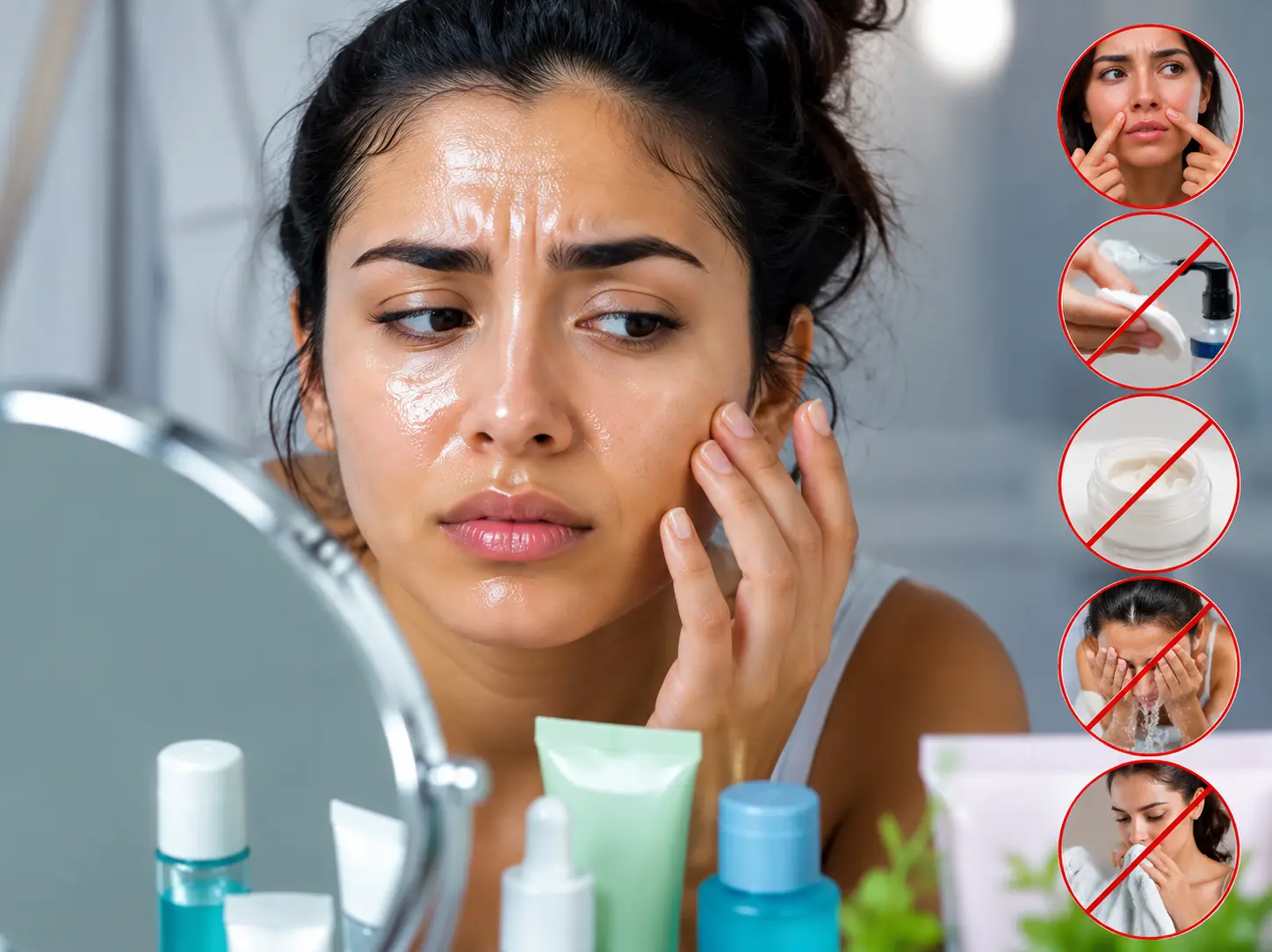 Things you should never do if you have oily skin Things you should never do if you have oily skin