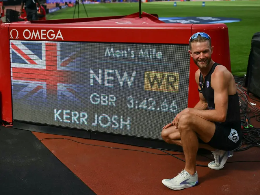 Britain's Josh Kerr smashes 27-year-old mile world record at London Diamond League