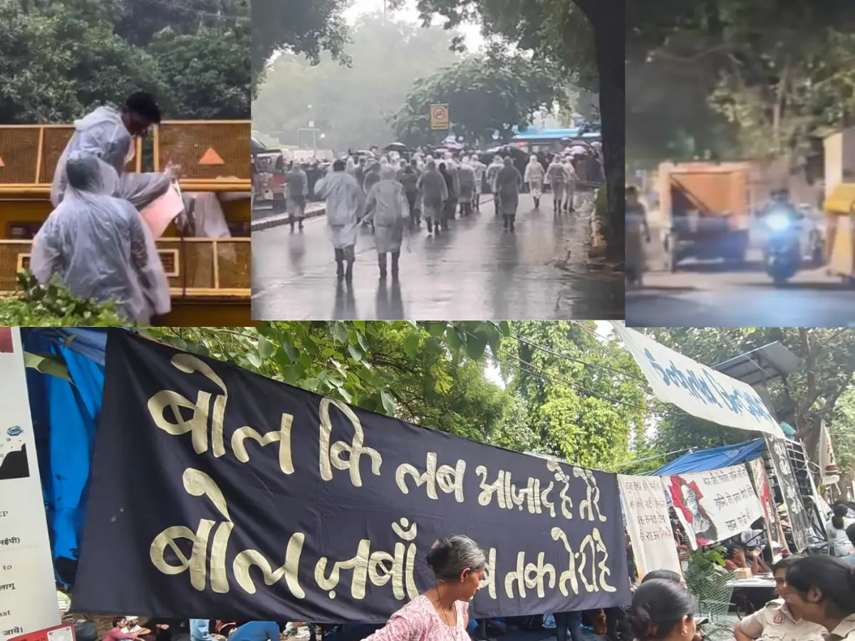 Truck loaded with stones, metro stations closed: What's happening at Jantar Mantar now Truck loaded with stones, metro stations closed: What's happening at Jantar Mantar now