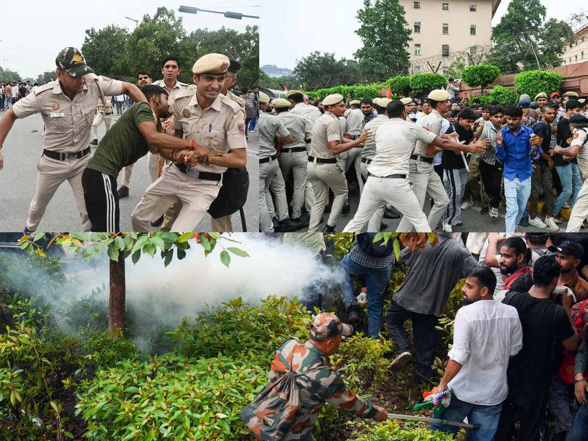'Protesters turned unruly...': Delhi Police say over 118 personnel injured during Parliament march chaos, FIR registered